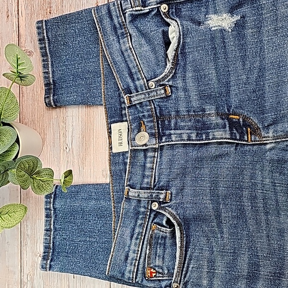 Hudson Jeans Denim - NEW HUDSON NATALIE SUPER SKINNY DISTRESSED 5 POCKET DENIM BLUE JEANS